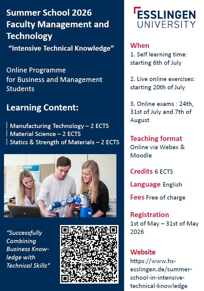 Online Summer School “Intensive Technical Knowledge” - poster