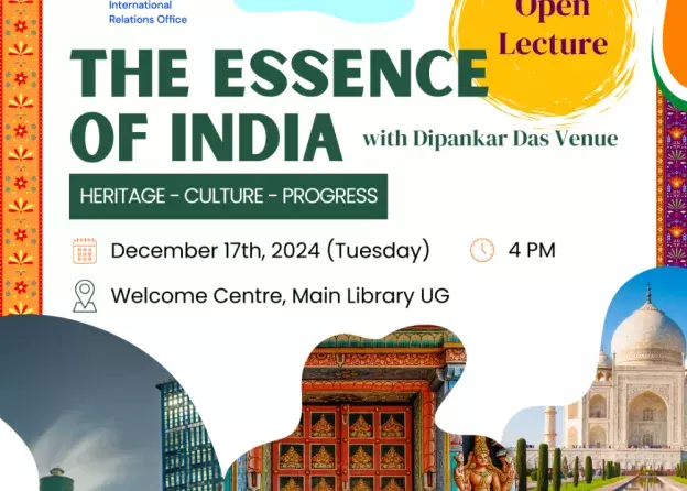 Invitation to open lecture on ‘The Essence of India: Heritage, Culture, Progress’